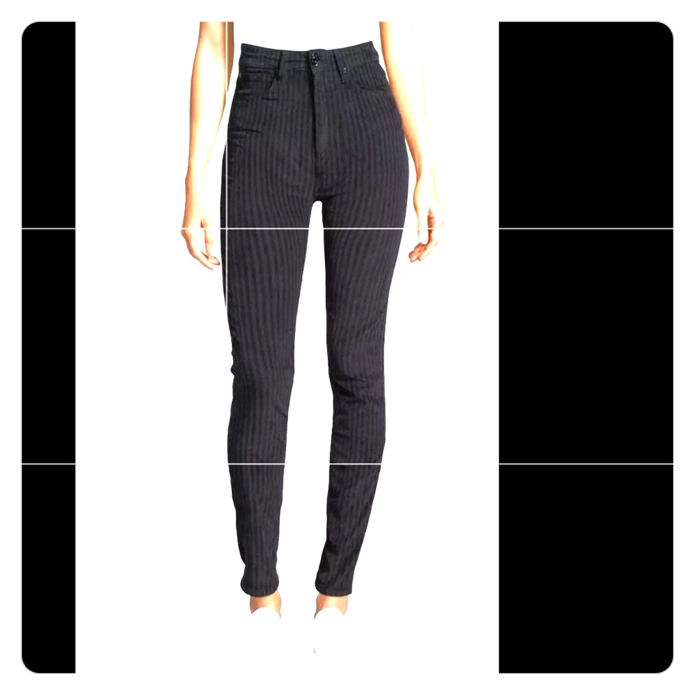 Sandro Striped Super Skinny-Fit Jeans
